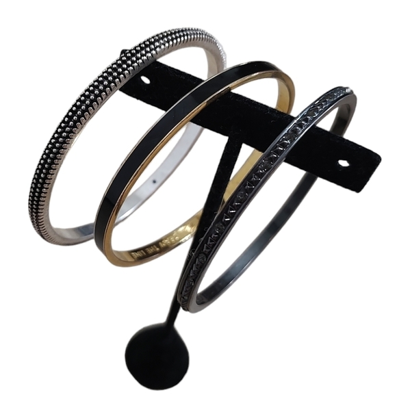 kate spade Jewelry - Quality bangle black lot of three